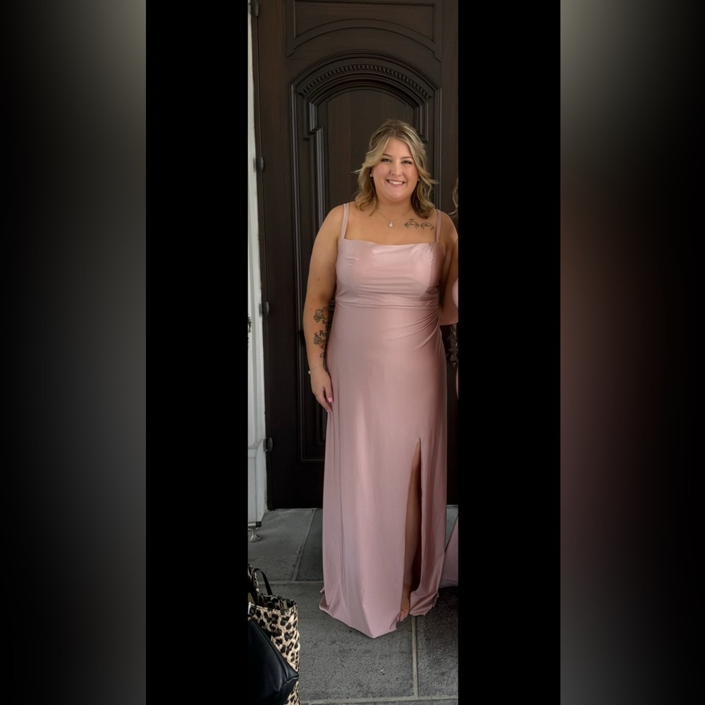 Bari Jay Bridesmaid Dress 2415 color:Pink Rose